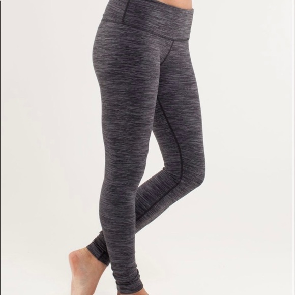Sz10 Lululemon Wunder Under leggings VGUC in Wee Are From Space Cool Cocoa Soot - Picture 1 of 10
